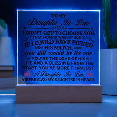 To My Daughter-in-Law Honor – Acrylic Square